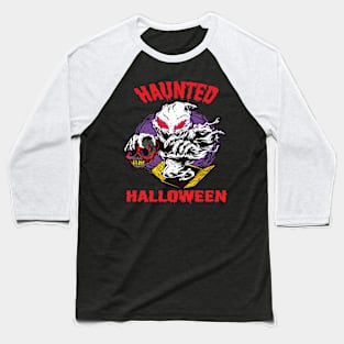 Haunted Halloween Baseball T-Shirt